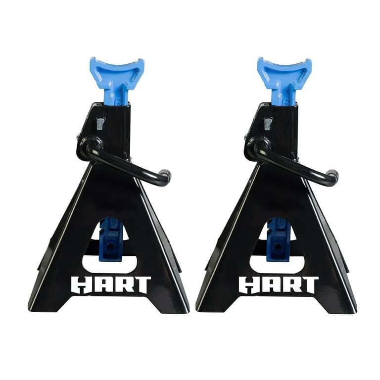 Hart T46002C Double Locking Steel Jack Stands, Black, 1 Pair