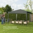thumbnail image 4 of Outsunny Party Tent, Portable Gazebo Canopy Event Shelter Grey, 4 of 10
