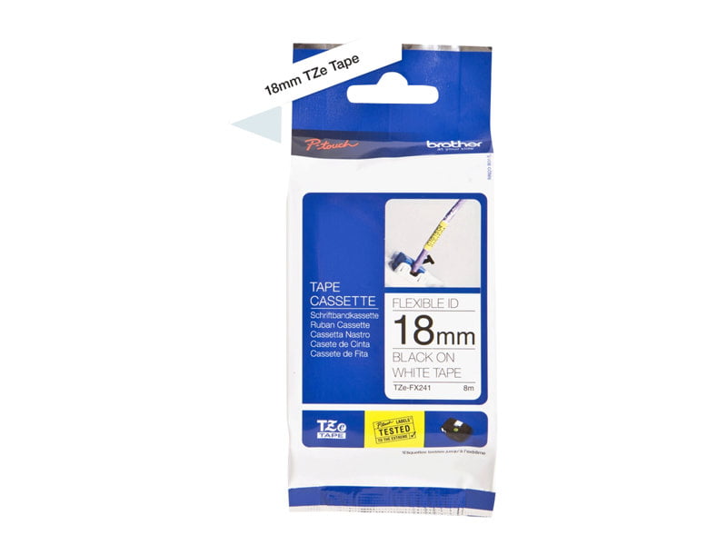 Printer Label Tape 18mm Black-Blue for Brother P-Touch 2400 2450 