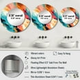 thumbnail image 4 of Designart "Feathered Spectrum" Abstract Round Mirror Wall Decor Modern - Large Multicolor Round Bathroom Mirror - Round Mirror - 29" x 29", 4 of 6