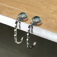 thumbnail image 5 of AuroraX Rust Resistant Bag Hooks for Hanging,Decorative Silver Home Storage Hooks for Desk Table Storage and Organization, 5 of 6