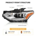 thumbnail image 2 of For 2018-2021 Chevy Traverse HID/Xenon Type LED DRL Projector Headlights Headlamps, 2 of 4