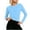 Light Blue, variant on Tqcoqu Workout Tops for Women Long Sleeve Sun Shirt UPF 50 UV Protection Running Hiking Clothes Quick Dry Athletic Tops