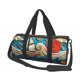 thumbnail image 1 of Fotbe Whimsical Sailboat Ocean Art Bolsa Deportiva de Lona Plegable con Estampado, Bolsa de Gimnasio con Bolsillo Seco/Húmedo, Bolsa de Viaje Ultraligera de Gran Capacidad, 1 of 6