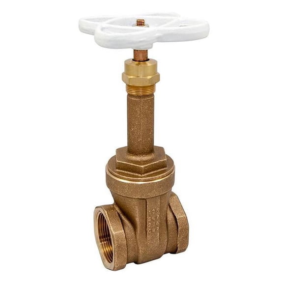 Nibco NL050XA 1 in. Lead Free Threaded No.300 CWP Rising Stem Gate Valve in Bronze