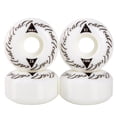 thumbnail image 2 of Cal 7 Catch-22 Skateboard Wheels, 52mm & 100A, Black & White Design (Notorious), 2 of 5
