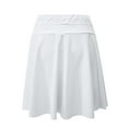 thumbnail image 5 of White Women High Leg Tie Knot Straight Leg Plain Midi Skirt Swimsuits Shorts for Women Spandex 2025 Clothes Fashion Y2K L, 5 of 9