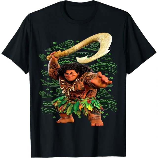 Disney Moana 2 T-Shirt Graphique Personnage Maui Chee Hoo Toutes Tailles P-5TG