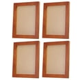 thumbnail image 1 of Unique Bargains 4x6 inch Wooden Picture Frames, 4 Pcs Display, Brown, 1 of 5