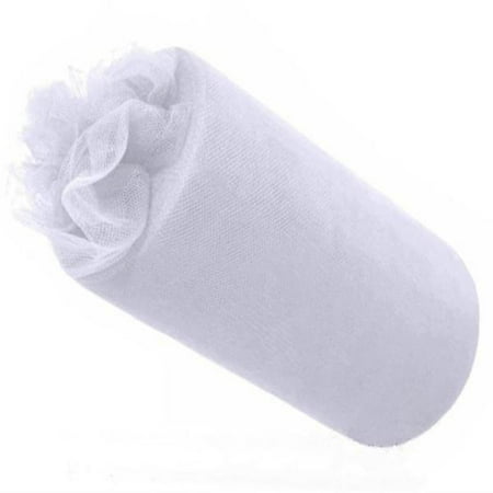 Balsacircle 15 Inch X 100 Yards White Tulle Bolt Wedding Party