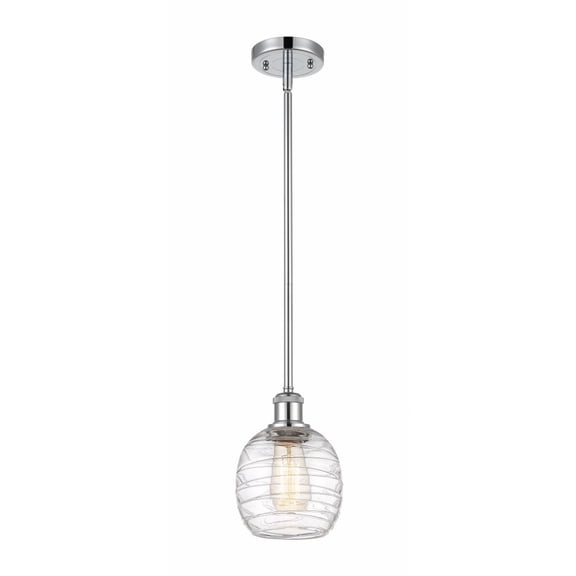 516-1S-PC-G1013 Innovations Lighting Belfast - 1 Light Mini Pendant In Industrial Style-9 Inches Tall and 6 Inches Wide-Polished Chrome Finish-Deco