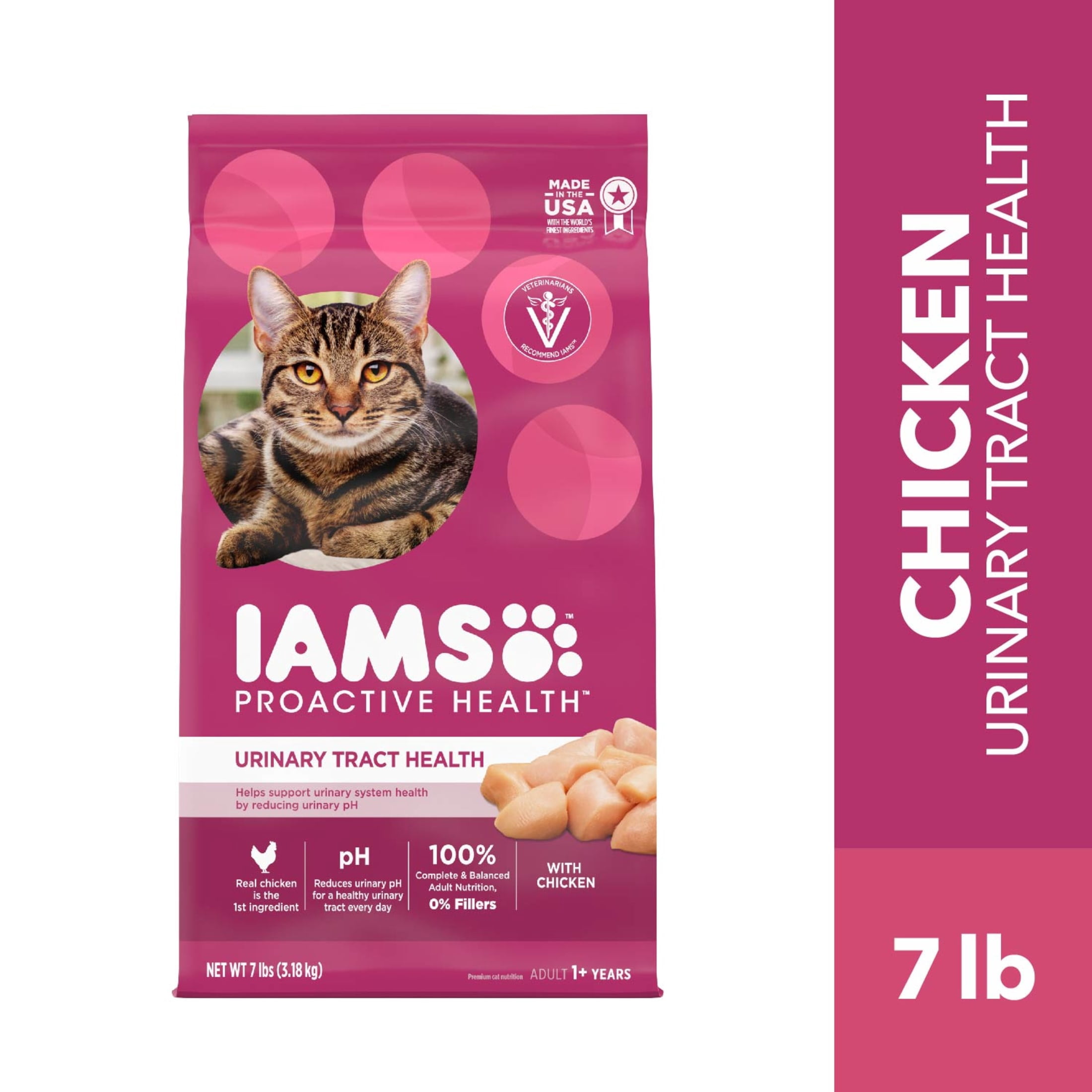 Iams Proactive Health Urinary Tract Health Chicken Dry Cat Food, 7 Lb Bag