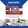 thumbnail image 3 of 4th of July USA Patriotic Mailbox Cover Magnetic Standard Size 21"x18", America Blue White Red Stripes Decorative Post Letter Box Wrap Decor, American Stars Garden Yard Outdoor Decoration, 3 of 6