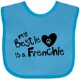 thumbnail image 3 of Inktastic Bestie Frenchie Boys or Girls Baby Bib, 3 of 4