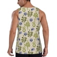 thumbnail image 3 of Easygdp Skull Snake Men's Tank Top, Sleeveless Muscle T Shirts, Breathable, Quick-Dry, Loose for Gym, Running, Fitness - 3X-Large, 3 of 9