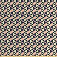 thumbnail image 1 of Abstract Sofa Upholstery Fabric by the Yard, Geometric Illustration of Horizontal Zigzag and Triangles, Decorative Fabric for DIY and Home Accents, Dark Slate Blue Beige by Ambesonne, 1 of 4