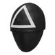 thumbnail image 1 of Squid Game Black Mask Cosplay Casco Máscaras Halloween Props,triangular Afortunado Sencillez, 1 of 5