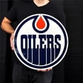 thumbnail image 1 of Authentic Street Signs 90260 Logo en Acier des Edmonton Oilers de 24 Po, 1 of 1