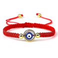 thumbnail image 1 of Evil Eye Braided Bracelet Lucky Red Black Color Thread Couple Chain Handmade, 1 of 1