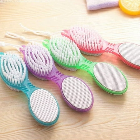 4 In 1 Foot Care Stone Callus Brush Pumice Scrubber Pedicure Exfoliate Remover