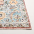 thumbnail image 6 of SAFAVIEH Arizona Shirley Oriental Machine Washable Area Rug, Rust/Aqua, 6' x 6' Square, 6 of 14