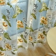 thumbnail image 2 of 2 Panels Floral Sheer Curtains, Durable Tulle Voile Curtain, Rod Pocket Window Drapes for Living Room, 39 x78 inches, Yellow, 2 of 7