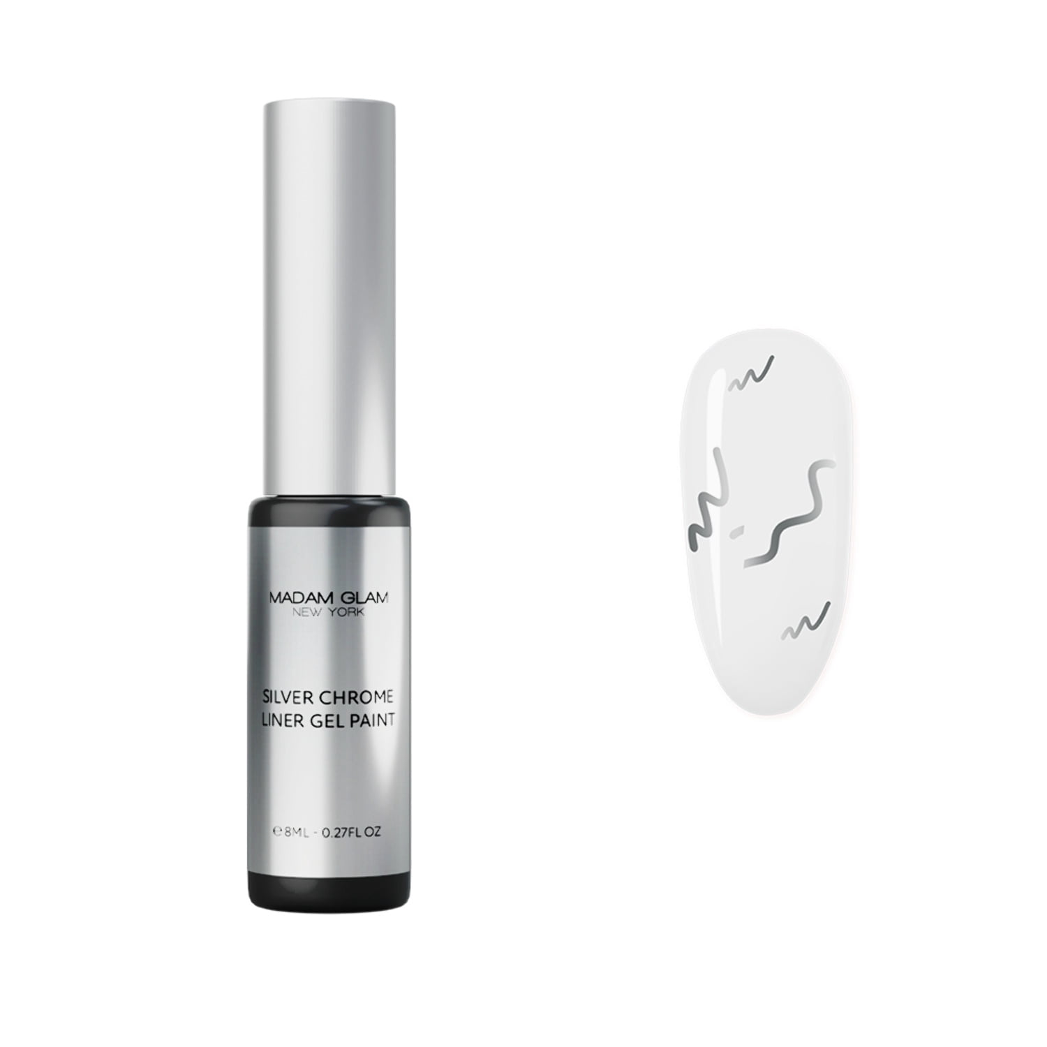 Silver Chrome Liner Gel Paint