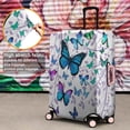 thumbnail image 4 of Purple Leaf Butterfly Pattern Luggage Cover Fashion Suitcase Cover Baggage Covers Fit 25-28 Inch Luggage (Go Travel), 4 of 5