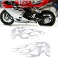 thumbnail image 2 of 34.2 x 12.8cm Motorcycle Flame Set Gas Tank & Decals for White, 2 of 8