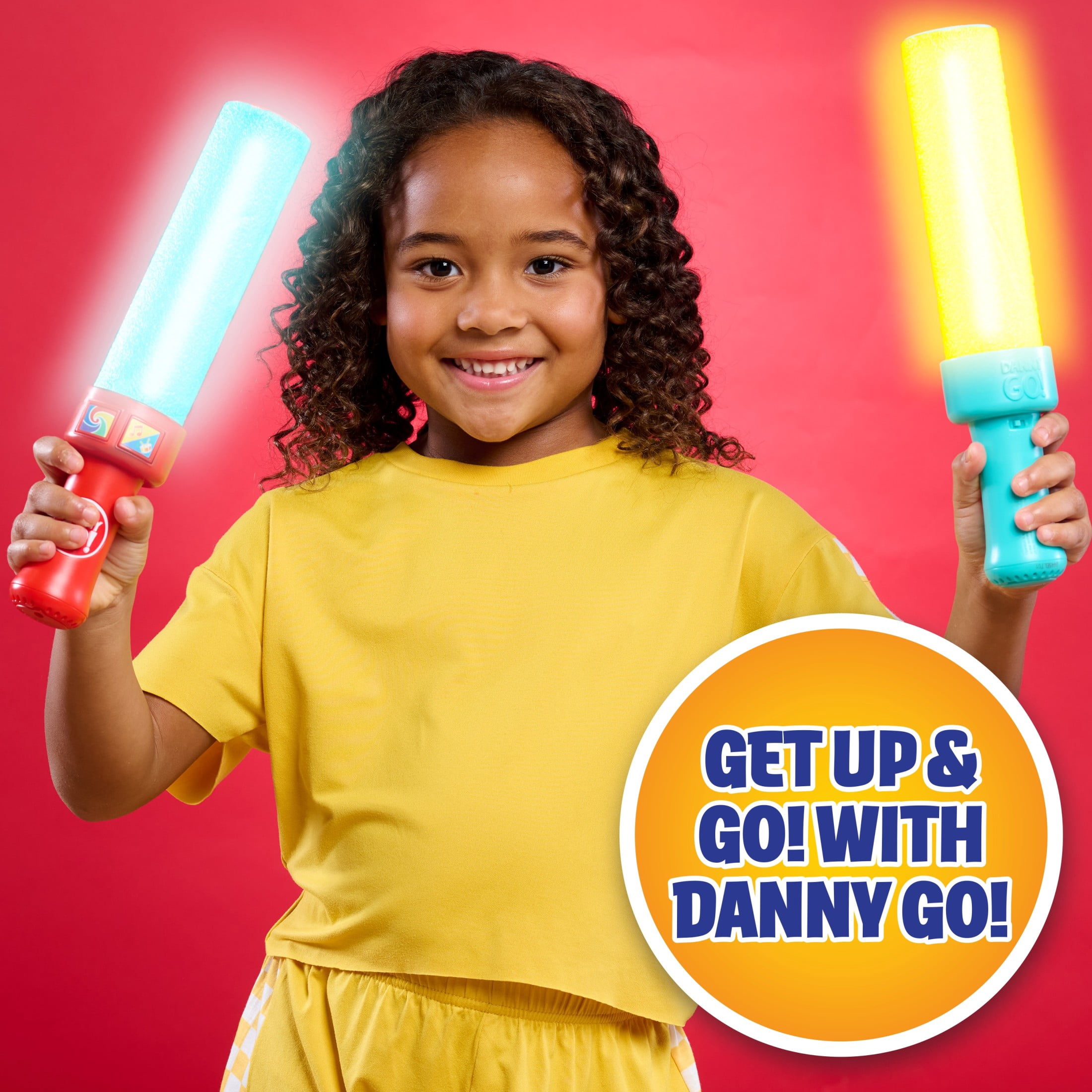 Danny Go! Color Beat Light-Up Musical Drumsticks Officially Licensed Toy for Kids Ages 3 and up