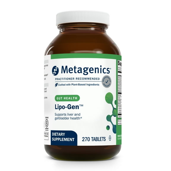 Metagenics Lipo-Gen - Lipotropic Liver Supplement* - Gallbladder Support* - With Amino Acids, Vitamin B12 & Choline - Non-GMO, Gluten-Free & Vegetarian - 270 Tablets