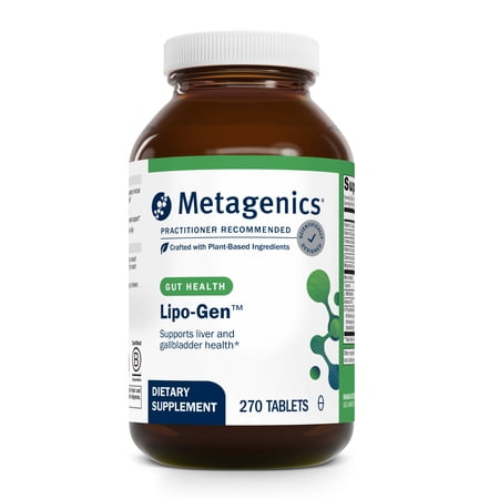 Metagenics Lipo-Gen - Lipotropic Liver Supplement* - Gallbladder Support* - With Amino Acids Vitamin B12 & Choline - Non-GMO Gluten-Free & Vegetarian - 270 Tablets