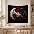 thumbnail image 5 of Core Pale Human with Hand Painted Nails Gently, Spooky Gothic for Gothic Decor Fans, Dark Art Decor Room Accent, Halloween Gift, Tapestry Wall Hanging for Bedroom and Dorm, 5 of 7