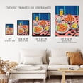 thumbnail image 3 of Party Shrimp Oil Painting Yellow Pink Blue Dinner Served on Leopard Print Table Unframed Wall Art Print Poster Home Decor Premium, 3 of 5