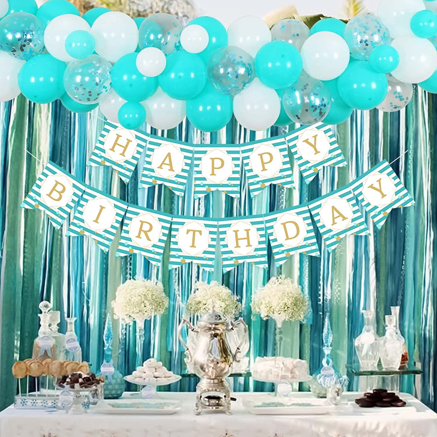  Navy Blue 13th Birthday Decorations for Boys and Girls, Happy  13th Birthday Backdrop, Tablecloth, Balloons Garland Arch Kit - 13th  Birthday Banner Party Supplies Bday Decor for Sweet 13 Year Old