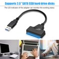 thumbnail image 4 of Câble Adaptateur USB SATA vers USB3.0 Support Convertisseur de Transfert de Données 2.5" HDD, 4 of 10