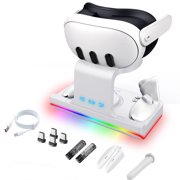 Pentantan USB Type C Oculus/Meta Quest 3 VR Headset and Controllers Magnetic Charging Station