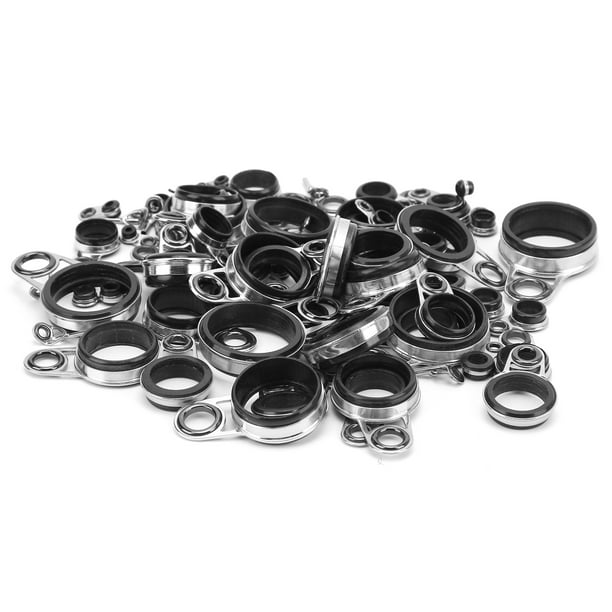 All Sizes Rod Pole Tip Top Guide Rings BLACK Fishing Repair