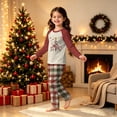 thumbnail image 2 of Lvotionpl 2026 Family Christmas Pajamas Matching Sets, Matching Family Christmas Pjs Long Sleeve Top & Pants Set Matching Holiday Family Pajama Xmas Sets, 2 of 5