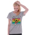 thumbnail image 3 of PACMAN Stay Hungry Funny Food Gamer Women's Plus Size Shirt Brisco Brands 3X, 3 of 5
