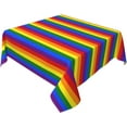 thumbnail image 2 of 60x60 Inch Table Cloths for Square Tables, Rainbow Pattern Tablecloth, Farmhouse Table Cover for Dining Table Waterproof Wipeable Tablecloths for Kitchen Dining Room Party, 2 of 6