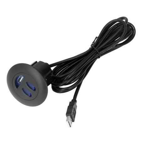 Yajisi 5V USB Charging Socket Outlet with 2.5m / 8.2ft Power Cord, Embedded Installation Electrical Receptacle for Home Bedside, Sofa, Recliner, and Lift Chair