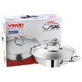 thumbnail image 4 of Vinod Platinum Triply Stainless Steel Kadai With Lid 3.7 Litre (28 Cm) | 2.5Mm Thick | 3 Layer Stainless Steel Cookware | 5 Year Warranty | Induction & Gas Base, 4 of 4
