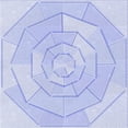 thumbnail image 1 of Ahgly Company Machine Washable Indoor Square Transitional Heavenly Blue Area Rugs, 8' Square, 1 of 7