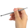 thumbnail image 2 of Removedor de Esmalte de U?as,Profesional de Doble Cabeza de Acero Inoxidable Nail Cuticle Pusher Nail Polish Gel Scraper Peeler Khall Tendencias, 2 of 6