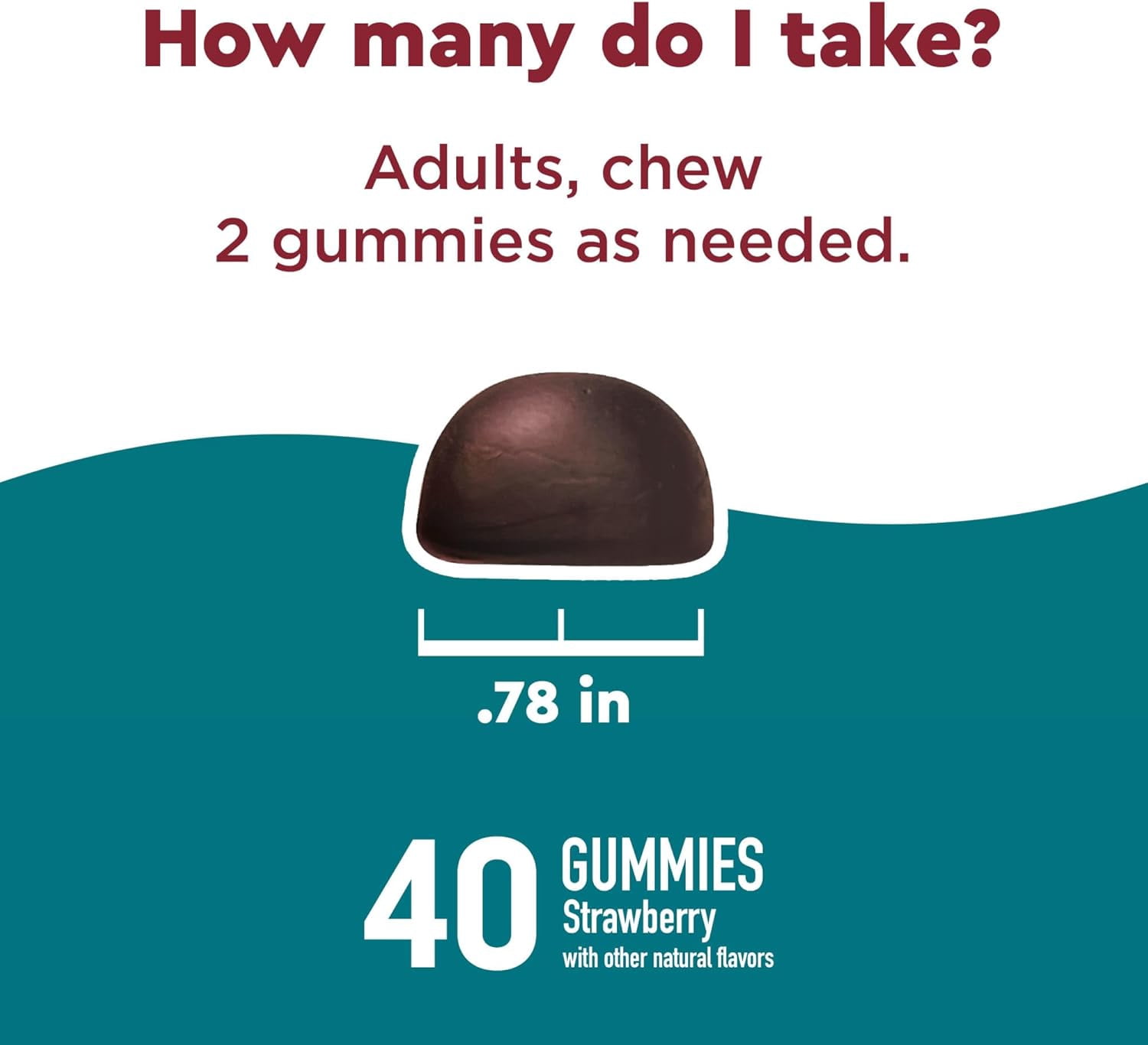 Nature Made Wellblends Stress Relief Gummies, L-theanine to help reduce stress, with GABA, Same Day Stress Support, 40 Strawberry Flavor Gummies