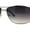Silver Smoke, variant on Mens Metal Rim Rectangle Sport Pilots Sunglasses Silver Black