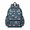 Blue Cartoon Dinosaurs Balloons Pattern, variant on Dinosaur and Floral White Pattern Cute School Backpack with Padded Back and Adjustable Shoulder Straps 13.4"x11"x4.7"