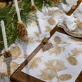 thumbnail image 2 of Patricia Heaton Home Gold Pinecone Table Runner 13" X 54", 2 of 3