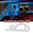 thumbnail image 1 of Roof Christmas Light Clips, Reusable Christmas Light Clips Small Plastic Frostproof  For Courtyard For Halloween, 1 of 9